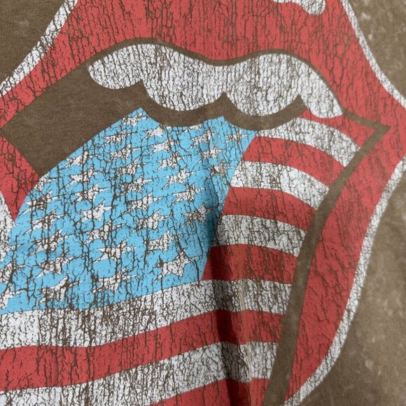 Elizabeth and James Rolling Stones Graphic Tee T Shirt Women's M Stone Washed - Picture 2 of 5